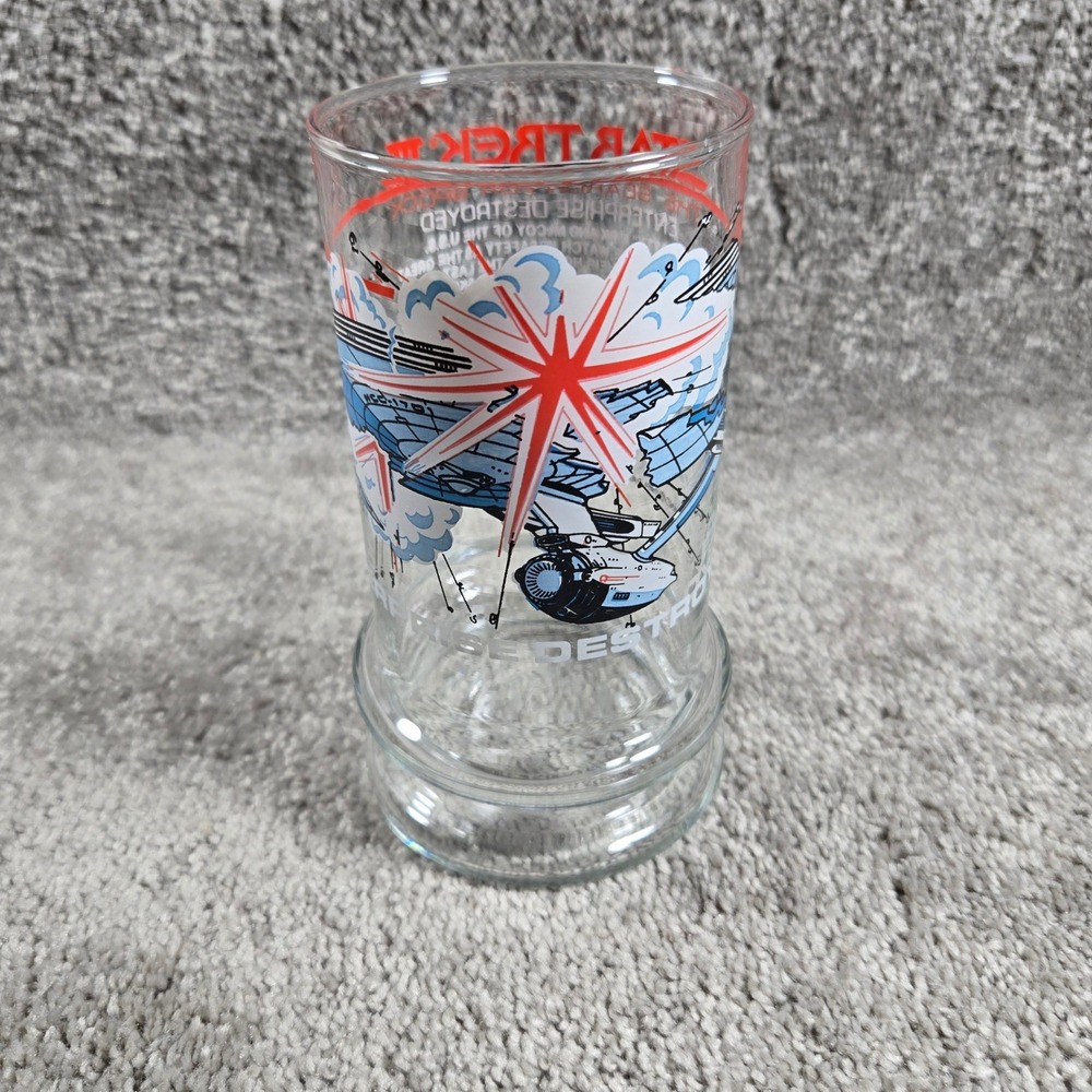 Taco Bell Star Trek III The Search for Spock Enterprise Destroyed Glass 1984